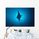 Manta Ray Gliding through Wall Decal