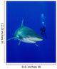 Diver Swimming with Oceanic Wall Decal Design 4