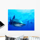 Diver Swimming with Oceanic Wall Decal Design 3