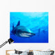 Diver Swimming with Oceanic Wall Decal Design 3