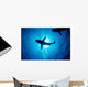 Silhouette Oceanic Whitetip Shark Wall Decal