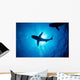 Silhouette Oceanic Whitetip Shark Wall Decal