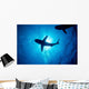 Silhouette Oceanic Whitetip Shark Wall Decal