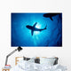Silhouette Oceanic Whitetip Shark Wall Decal