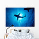 Silhouette Oceanic Whitetip Shark Wall Decal