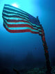 American Flag Sunken Ship Wall Decal