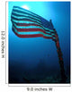 American Flag Sunken Ship Wall Decal
