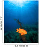 Sunrays Shining Garibaldi Damselfish Wall Decal