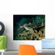 Hawksbill Sea Turtle Feeding Wall Decal