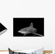 Oceanic Whitetip Shark Black Wall Decal Design 1