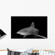 Oceanic Whitetip Shark Black Wall Decal Design 1