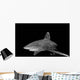Oceanic Whitetip Shark Black Wall Decal Design 1