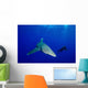 Diver Follows Oceanic Whitetip Wall Decal