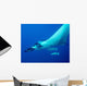Giant Oceanic Manta Ray Wall Decal