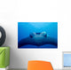 Approaching Oceanic Manta Ray Wall Decal