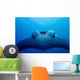 Approaching Oceanic Manta Ray Wall Decal