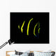 Juvenile Gray Angelfish West Wall Decal Design 2
