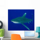 Oceanic Whitetip Shark Cat Wall Decal Design 4