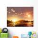 Scene Distant Moon Orbiting Wall Decal