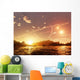 Scene Distant Moon Orbiting Wall Decal