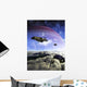 Two Spacecraft Prepare to Wall Decal