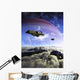Two Spacecraft Prepare to Wall Decal