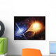 Binary System Orbiting near Wall Decal