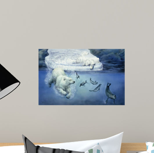 Polar Bears Seals Wall Decal