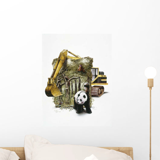 Endangered Panda Wall Decal