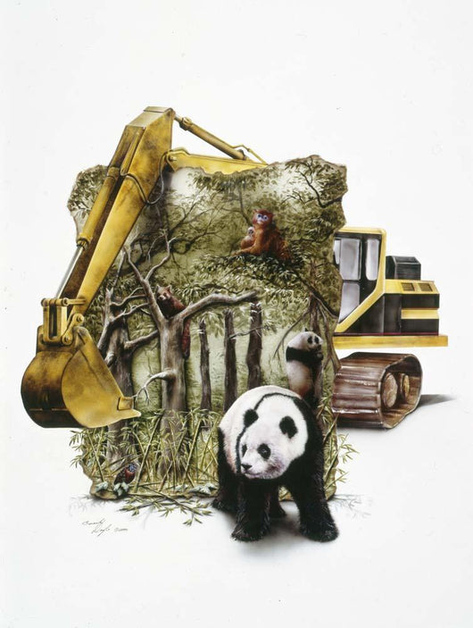 Endangered Panda Wall Decal