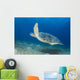 Green Sea Turtle Ocean Floor Wall Decal
