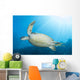 Green Sea Turtle Reef Close-up Wall Decal