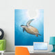 Green Sea Turtle Vertical Wall Decal