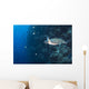 Green Sea Turtle Reef Landscape Wall Decal