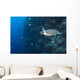 Green Sea Turtle Reef Landscape Wall Decal