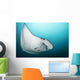 Manta Ray Manta Alley Close-up Wall Decal