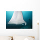 Manta Ray Manta Alley with Diver Wall Decal