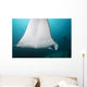 Manta Ray Manta Alley with Diver Wall Decal