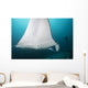 Manta Ray Manta Alley with Diver Wall Decal
