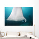Manta Ray Manta Alley with Diver Wall Decal