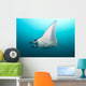 Manta Ray Manta Alley Underneath Wall Decal