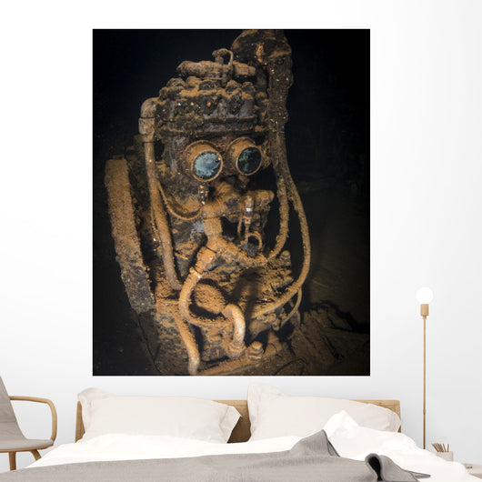 Air Compressor inside Machine Wall Decal