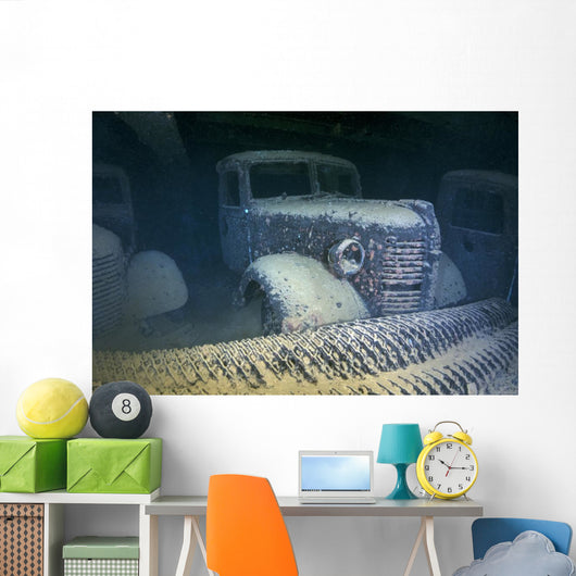 Truck inside Hoki Maru Wall Decal