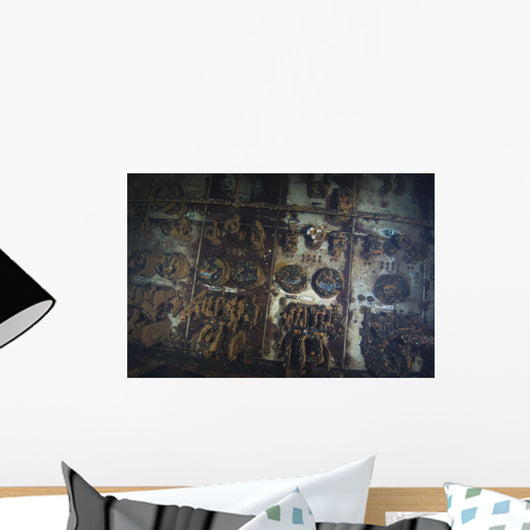 Engine Room Controls inside Wall Decal