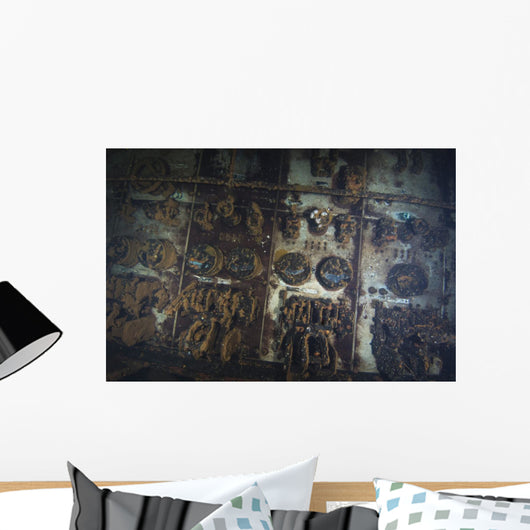 Engine Room Controls inside Wall Decal