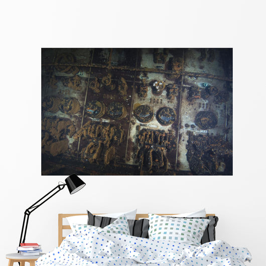 Engine Room Controls inside Wall Decal