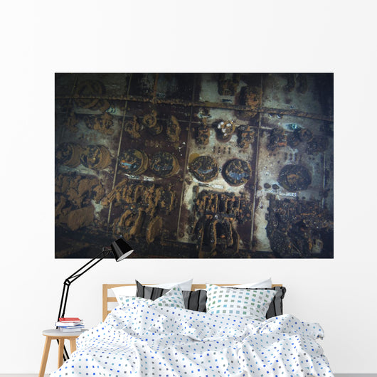 Engine Room Controls inside Wall Decal
