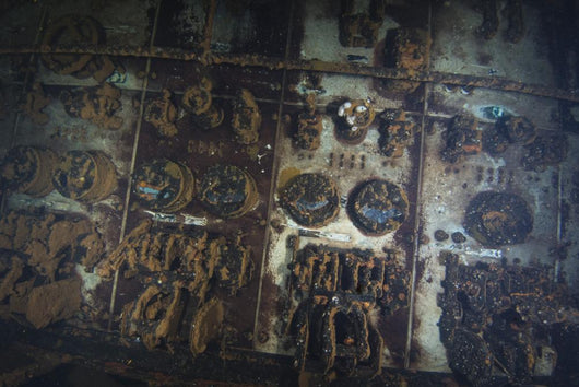 Engine Room Controls inside Wall Decal