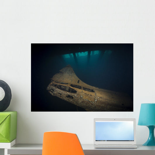Japanese Zero Airplane inside Wall Decal