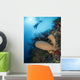 Diver with Sponge Reef Wall Decal